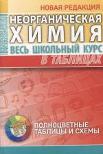 Литература Книга Неорганическая химия. Весь школьный курс в таблицах