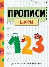 Литература Книга Занимаемся на каникулах. Прописи. Цифры