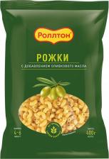 Макаронное изделие Роллтон Макаронные изделия Рожки с оливковым маслом, 400 г
