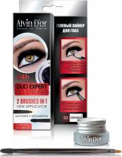 Макияж Alvin D’or Подводка для глаз гелевая Alvin Do'R Duo Expert Gel Eyeliner 02 коричневая