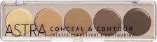 Макияж Астра Корректор для лица Палетка консилеров Conceal & Contour