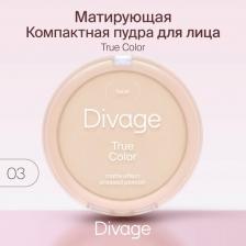 Макияж Divage Пудра компактная True Color Beige тон № 03