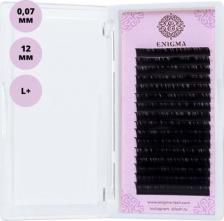 Макияж Enigma Ресницы на ленте, 16 линий 12 мм, L+, 0,07 мм, черный