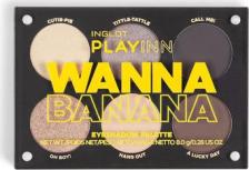 Макияж Inglot Палетка теней коричневая золотистая Wanna banana