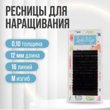 Макияж Lash&Go Ресницы для наращивания черные M/0.10/12мм / Ресницы для наращивания Лэш анд Гоу черные