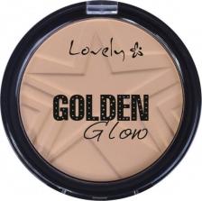Макияж Lovely Пудра для лица компактная GOLDEN GLOW тон 3