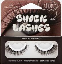 Макияж Miami Tattoos Накладные ресницы многоразовые SHOCK LASHES FLIRT с клеевым слоем