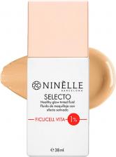 Макияж Ninelle Тональный крем флюид с эффектом здорового сияния Selecto тон 242 натуральный беж