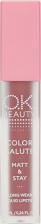 Макияж OK Beauty Матовая стойкая жидкая губная помада COLOR SALUTE MATT & STAY long-wear liquid lipstick тон Joy