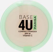 Макияж Parisa Пудра для лица Base4U PP-02 прессованная, тон 01 7 г