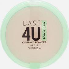 Макияж Parisa Пудра для лица Base4U PP-02 прессованная, тон 03 Бежевый 7 г
