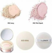 Макияж The Saem Рассыпчатая пудра Eco Soul Bounce Powder 01 Ivory