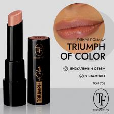 Макияж Triumph Triumf Of Color Губная помада №702 (розовый кварц)