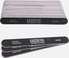 Маникюрная пилочка Kaizer Пилка для ногтей 100/180 Plastic-based file, soft, straight, length 180 mm., color black 25 шт