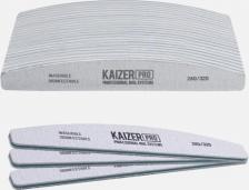 Маникюрная пилочка Kaizer Пилка для ногтей 240/320 Plastic-based file, soft, boat, length 180 mm., color gray 50 шт