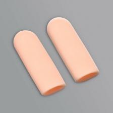 Маникюр/педикюр Onlitop Напальчники силиконовые для защиты пальцев, цвет бежевый 6900097047602