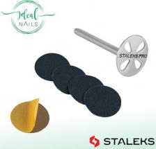 Маникюр/педикюр Сталекс Диск педикюрный удлиненный PODODISC, EXPERT (M) в комплекте с сменным файлом 180 грит 5 шт