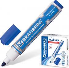 Маркер Brauberg Маркер для доски "Neo", СИНИЙ, с клипом, круглый наконечник, 5 мм, 150488