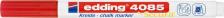 Маркер Edding Маркер меловой 4085 красный 1-2 мм