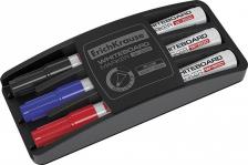 Маркер Erich Krause Маркер для досок W-500 с губкой, цвет чернил: черный, синий, красный