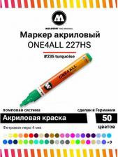 Маркер Molotow Акриловый маркер One4all 227HS 227241 (235) бирюзовый 4 мм