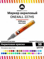 Маркер Molotow Маркер акриловый 227HS One4all 4мм серый