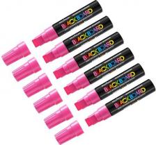 Маркер MunHwa Маркер меловой "Black Board Jumbo" розовый, 15 мм, упаковка 6 шт