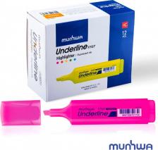 Маркер MunHwa Текстовыделитель UnderLine розовый (толщина линии 1-5 мм)