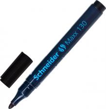 Маркер Schneider Маркер перманентный "Maxx 130", ЧЕРНЫЙ, круглый наконечник, 1-3 мм, 113001