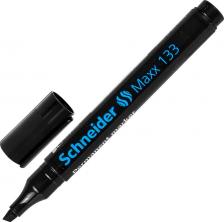 Маркер Schneider Маркер перманентный Maxx 133, ЧЕРНЫЙ, скошенный наконечник, 1-4 мм, 113301