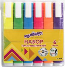 Маркер Юнландия Набор текстовыделителей 6 шт., "COLORSTAR", линия 1-4 мм, 151709