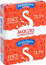 Масло/маргарин Лебедянь Масло молоко сливочное Крестьянское 72.5% 180 г