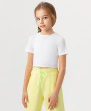 Майка для девочки Button Blue Топ детский 123BBGJC10030200, белый, 158