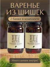 Мед/варенье Русский лес Варенье из сосновых шишек, 2 шт по 450 г
