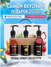 Мед/варенье Spoom Набор сиропов для кофе Французская карамель, Ваниль, Шоколад по 250 мл