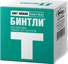Мед.аксессуар ГК Пальма Бинтли-Т - бинт липкий, 5 см x 15 м