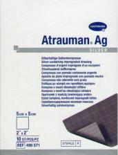 Мед.аксессуар Hartmann Повязка Atrauman AG/Атрауман AG с серебром 5 х 5 см, 10 шт