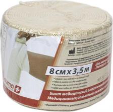 Мед.аксессуар Lauma бинт эластичный, длиннорастяжимый, 8 см x 3,5 м