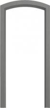 Межкомнатная дверь Товар Арка Британская ПВХ Цвет:Бетон темный
