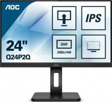 Монитор AOC Q24P2Q [23.8", 250 кд/м2, 75 Гц, 4 мс, DisplayPort, DVI, HDMI, VGA, IPS, 2560 x 1440]