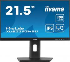 Монитор Iiyama ProLite XUB2293HSU-B7 [22", 1920 x 1080, IPS, 100 Гц, 1 мс, 300 кд/м2, HDMI, DisplayPort]