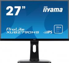 Монитор Iiyama ProLite XUB2790HS-B1 [27", 1920 x 1080, IPS, 75 Гц, 5 мс, 250 кд/м2, HDMI, VGA, DVI]