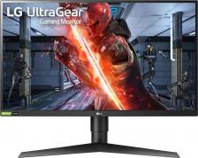Монитор LG 27GN750-B [27", 1920 x 1080, IPS, 240 Гц, 1 мс, 400 кд/м2, DVI, VGA, HDMI, DisplayPort]