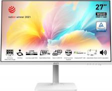 Монитор MSI Modern MD272QXPW [27", 2560 x 1440, IPS, 100 Гц, 1 мс, 400 кд/м2, DisplayPort, HDMI]