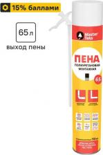 Монтажная пена MasterTeks Пена монтажная бытовая 65 всесезонная 750 мл цвет белый