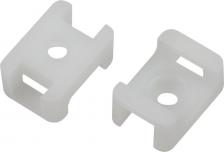 Монтажная площадка Эра NO-225-305 Площадка с монтажным отверстием под хомуты NO-225-305 22х16 мм белая М4 под хомуты шириной до 10 мм 50 шт, цена за 1 шт