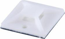 Монтажная площадка Stekker Площадка самоклеющаяся 40*40 мм, под хомуты, белый, SMCL4040, цена за 1 уп