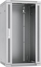 Монтажный шкаф Cabeus Шкаф настенный 19", 22U SH-05F-22U60/60-R 600x600x1082mm дверь стекло, цвет серый