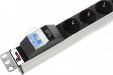 Монтажный шкаф ЦМО Блок розеток R-16-25S-A-1820-3 Rem-16 с авт. 16А, 25 Schuko, 16A, алюм, 42-48U, колодка