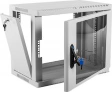 Монтажный шкаф ЦМО Шкаф настенный 19", 12U ШРН-12.500 телекоммуникационный сварной съёмные стенки, дверь стекло